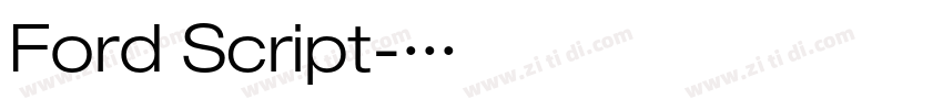 Ford Script字体转换